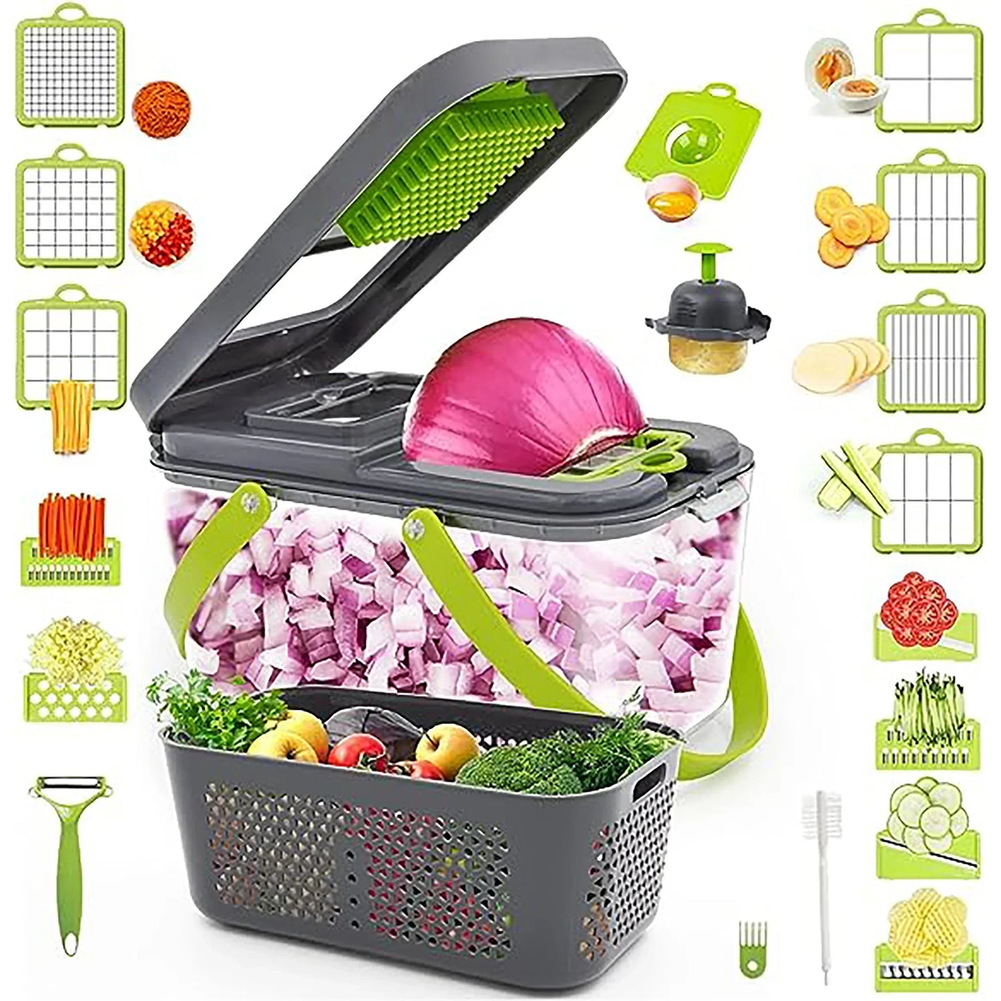 Multifunctional Vegetable Cutter 22 in 1 Fruit Vegetable Slicer
