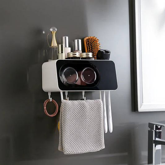 Premium Toothpaste Dispenser – Wall Mounted Bathroom Holder