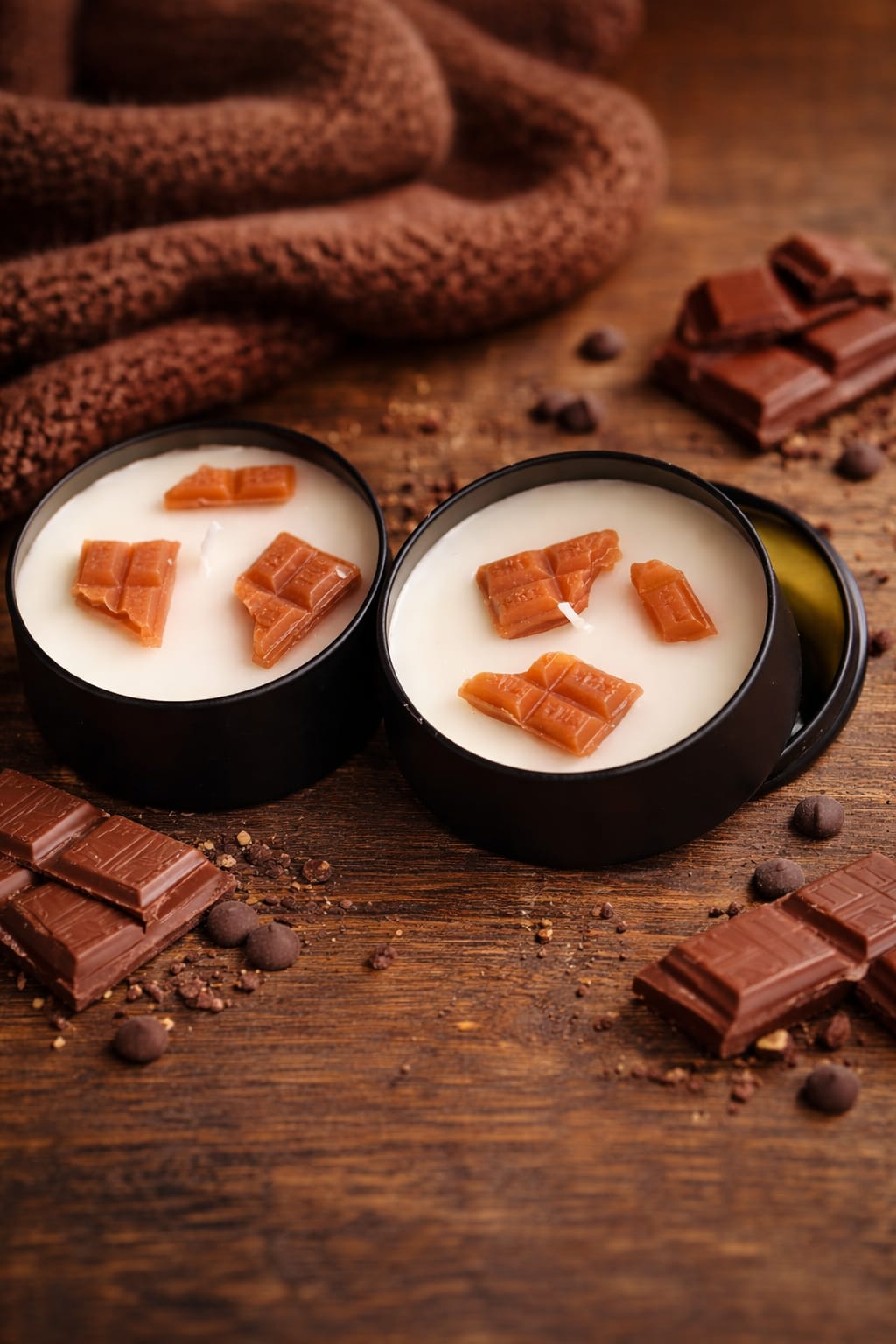 Chocolate Tin Candles