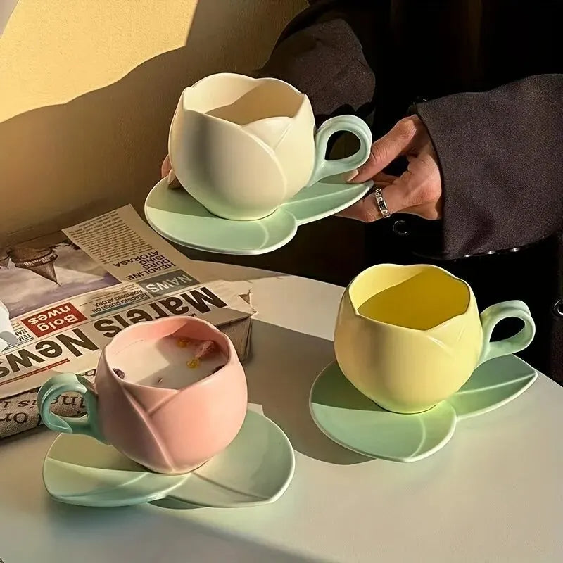 Tulip Tea Ceramic Mug