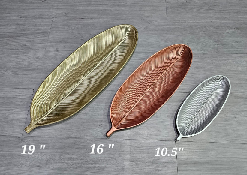 Decorative Leaf-Shaped Serving Tray