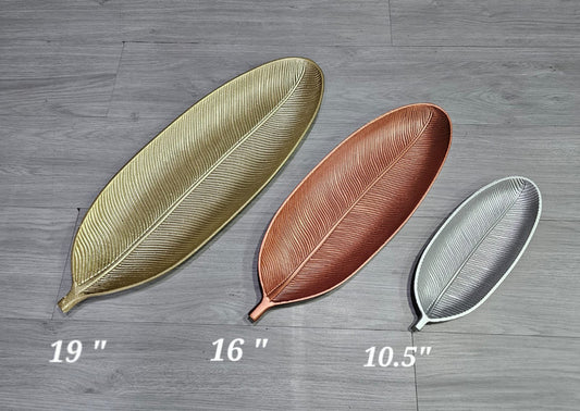 Decorative Leaf-Shaped Serving Tray