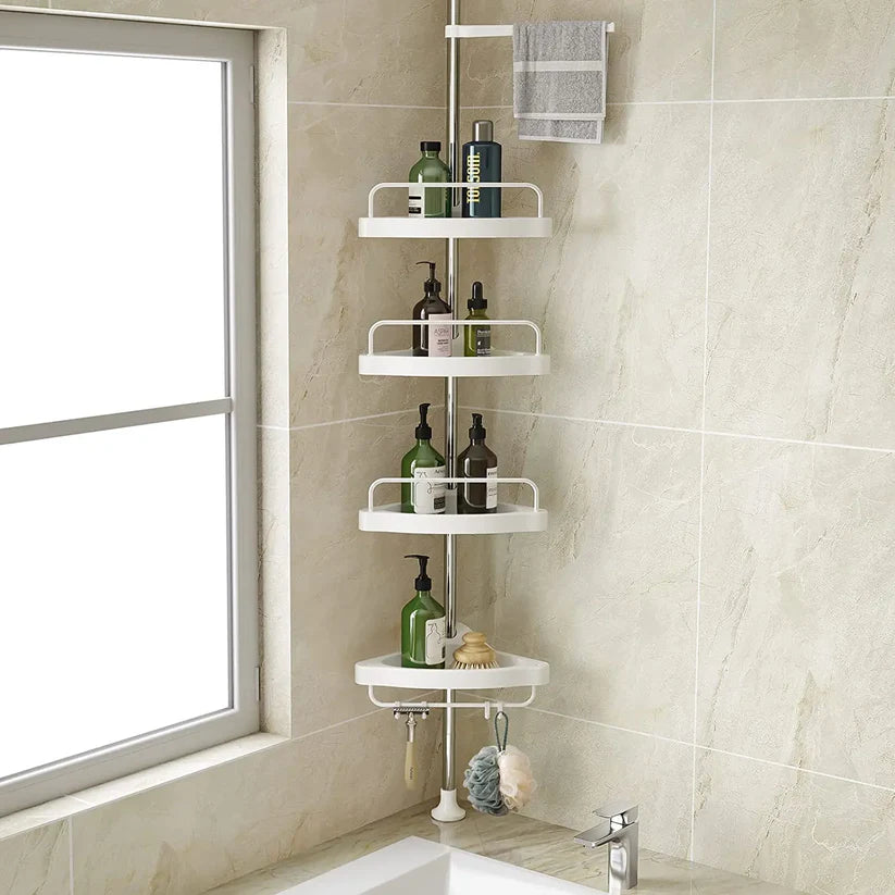 4 Tier Bathroom Storage Rack - Space-Saving Organizer