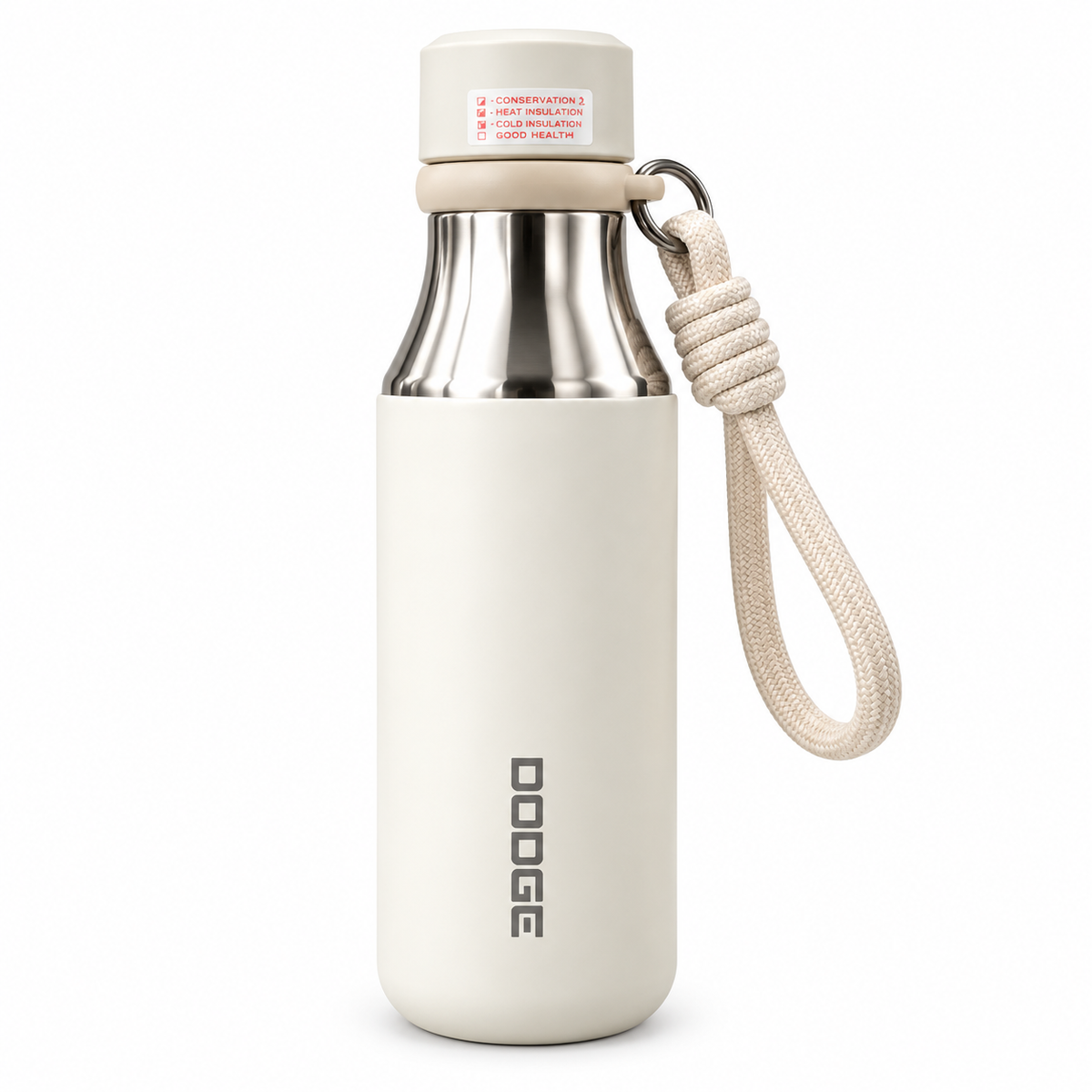 Dodge 540ml Premium Water Bottle | Ivory White