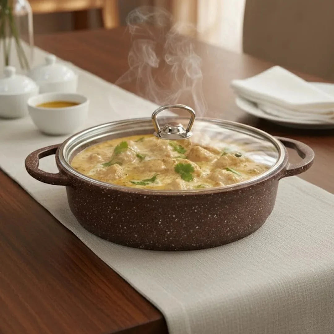 Falez 9-Piece Premium Granite Non-Stick Cookware Set - Nova Copper