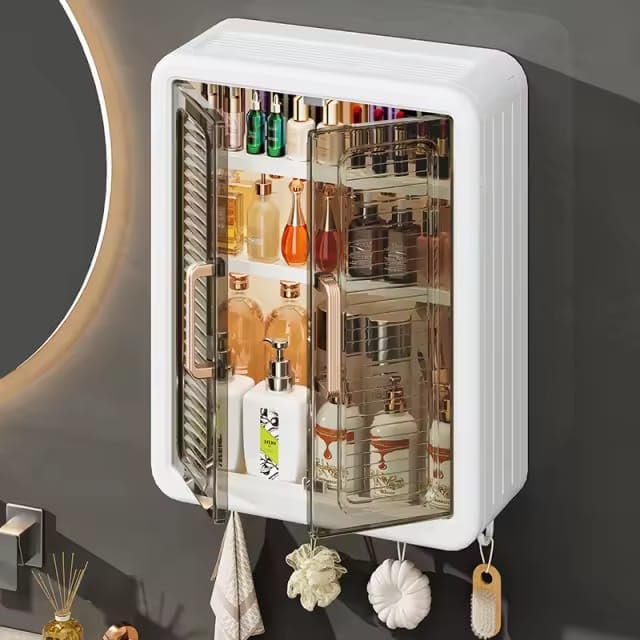 Wall-Mounted Storage Rack For Bathroom Kitchen Storage Cabinet