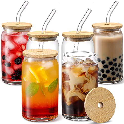 Glass Straw Jar
