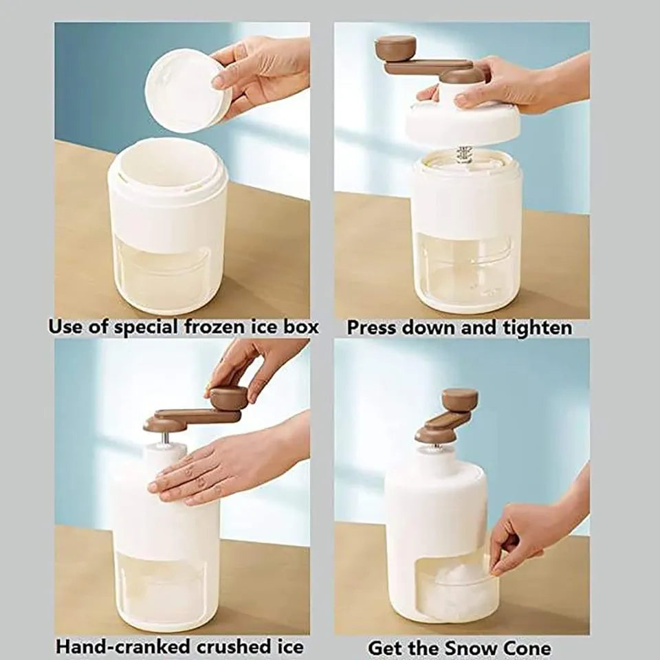 Portable Manual Ice Crusher Gola & Snow Cone Maker