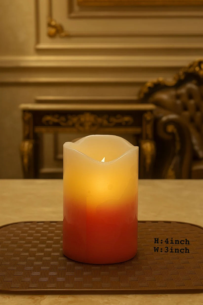Mini LED Wax Candle – Warm Flickering Light