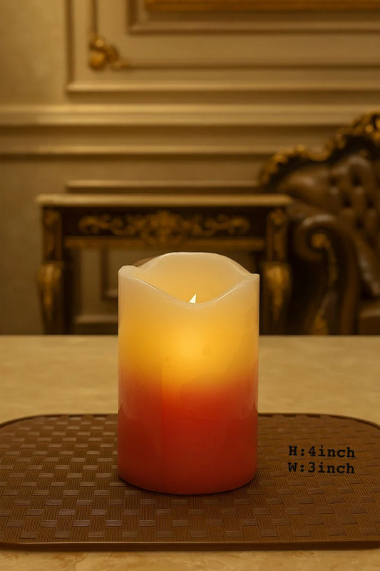 Mini LED Wax Candle – Warm Flickering Light