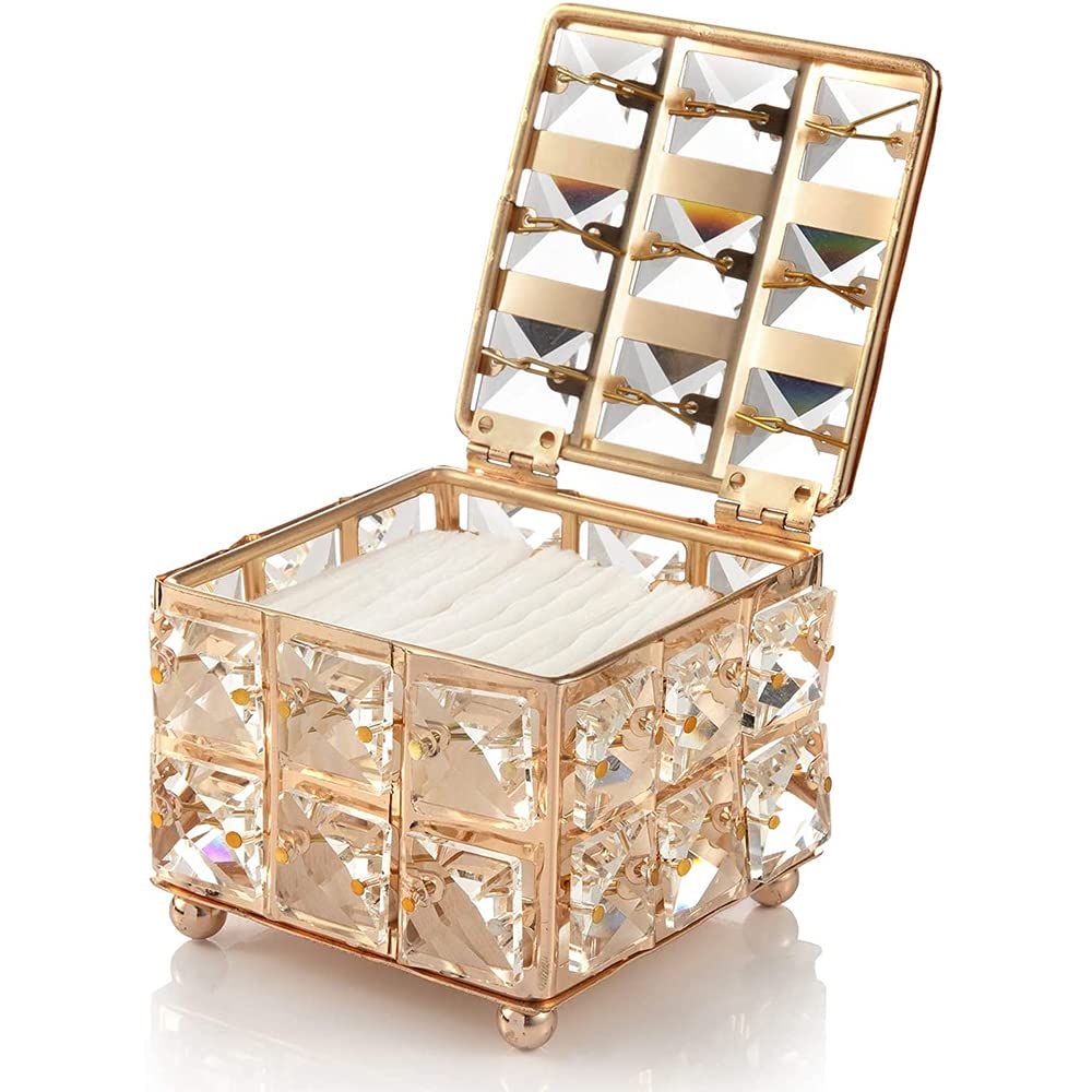 Crystal Makeup Box With Lid
