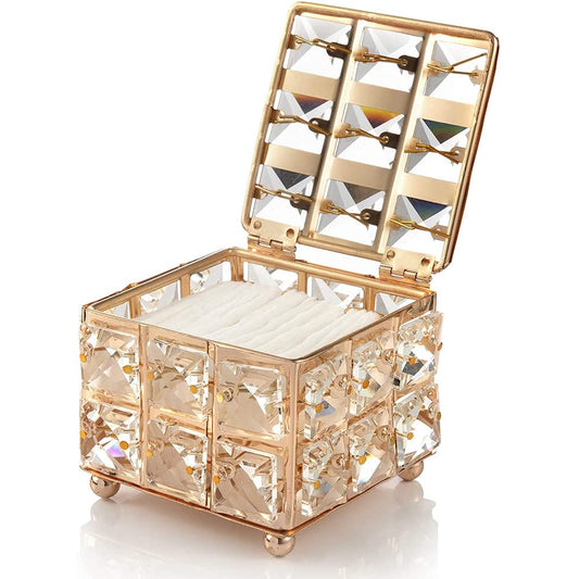 Crystal Makeup Box With Lid