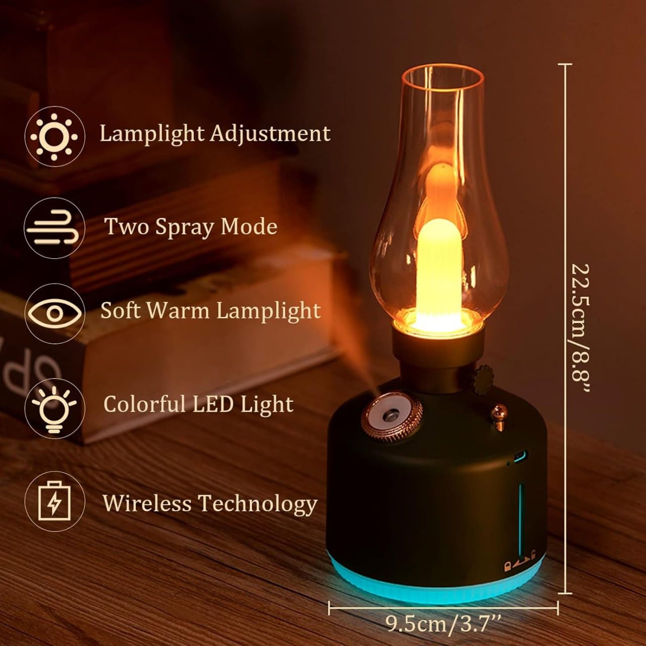 Vintage Lamp LED Desk Humidifier