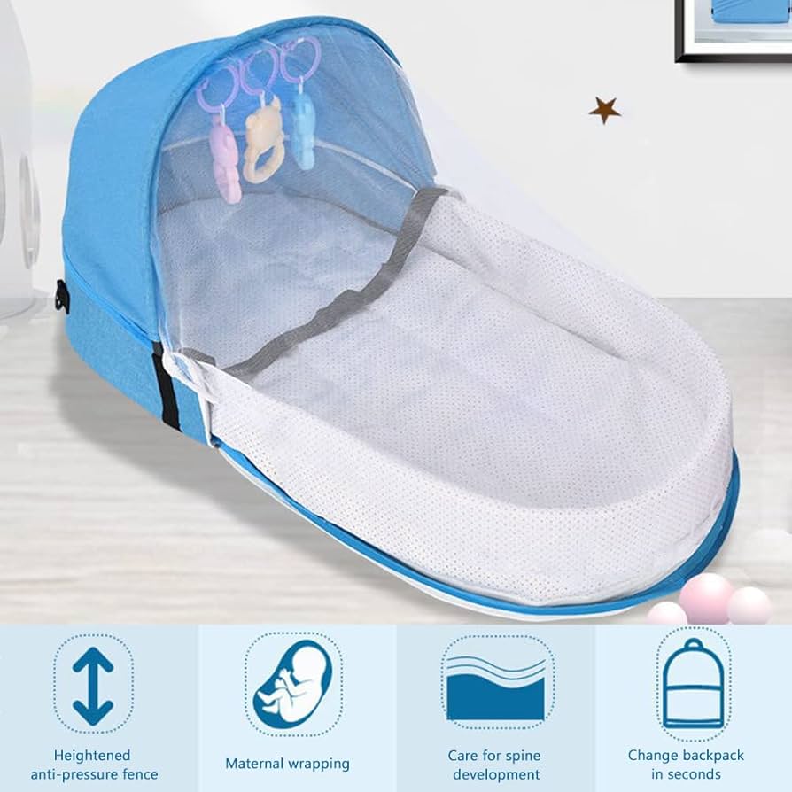 Multi-Function Baby Bed With Mosquito Net