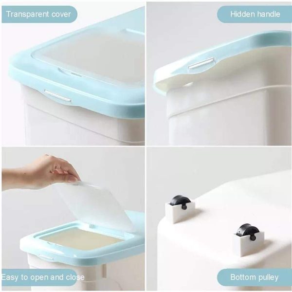 15 kg Rice Container With Wheels