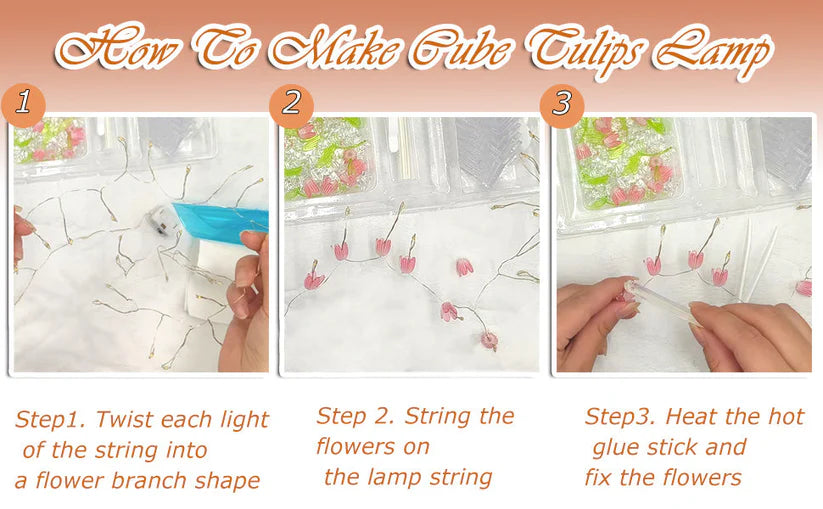 Tulip LED Night Lamp – Soft Glow Flower Table Light