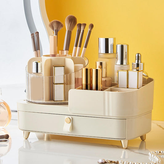 Multipurpose Rotating Makeup Organizers With Adjustable Designs Layers For Efficient Storage Of Beauty Products