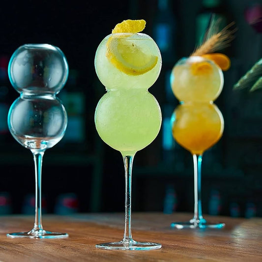 Bubble Ball Tall Glass Cocktail Glass