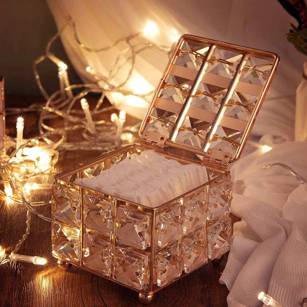 Crystal Makeup Box With Lid