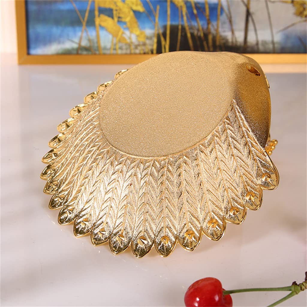 Golden Fruit Basket Bird Embossed Metal Fruit Basket