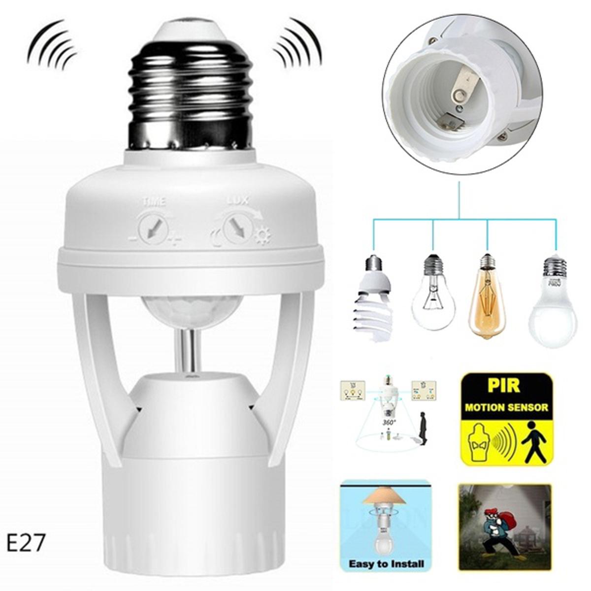 Motion Sensor LED Lamp Bulb Holder