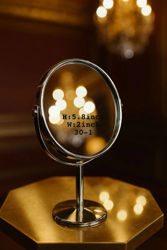 Mini Metal Makeup Mirror – Compact Pocket Design