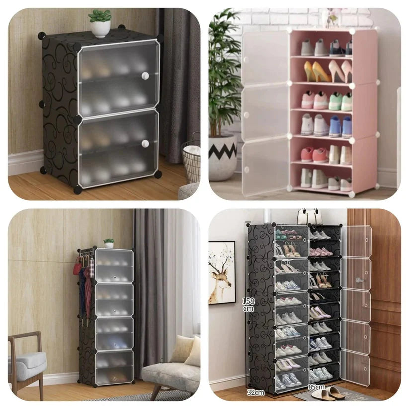 Attachable Shoe Rack for Space-Saving Cabinet Storage Solutions