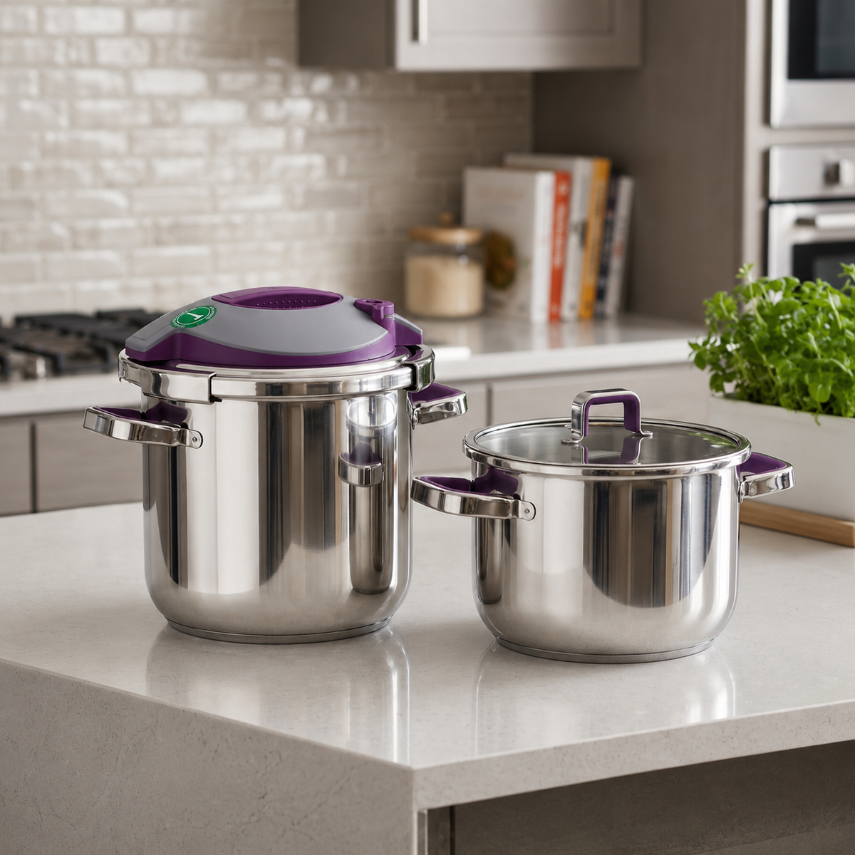 Turkish 2-in-1 Non-Stick Steel Cooker Set