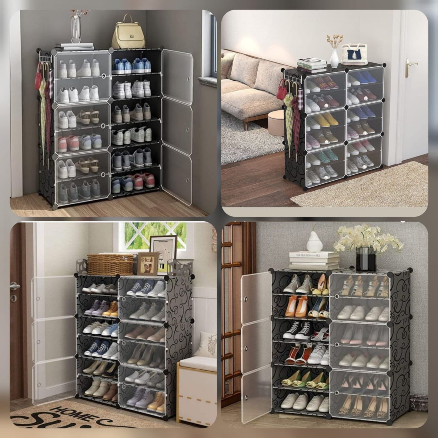 Double Cabin Shoe Storage Rack