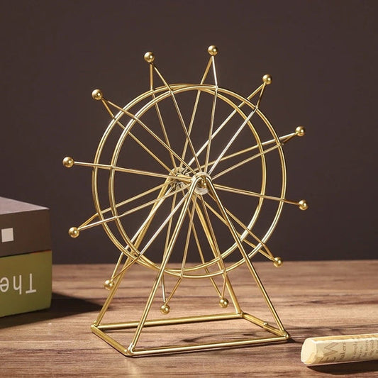 Modern Metal Golden Ferris Wheel