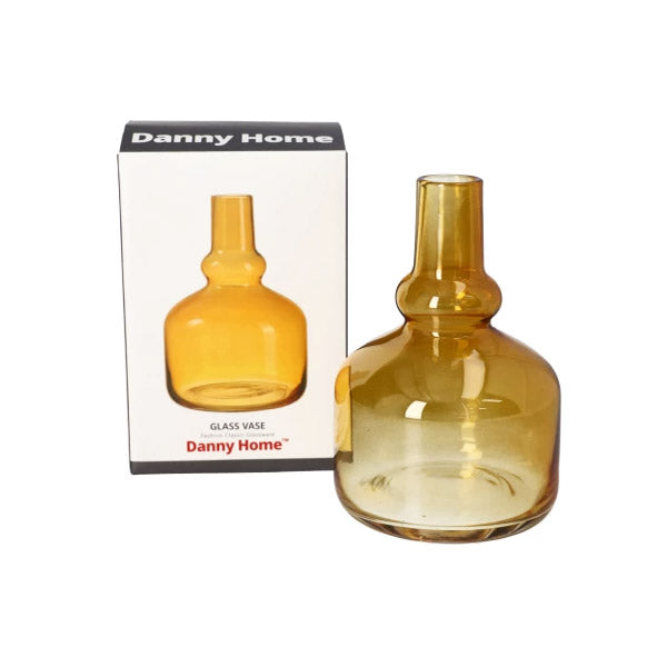 Elegant Glass Decorative Vase – 10.6cm | Stylish Flower Vase