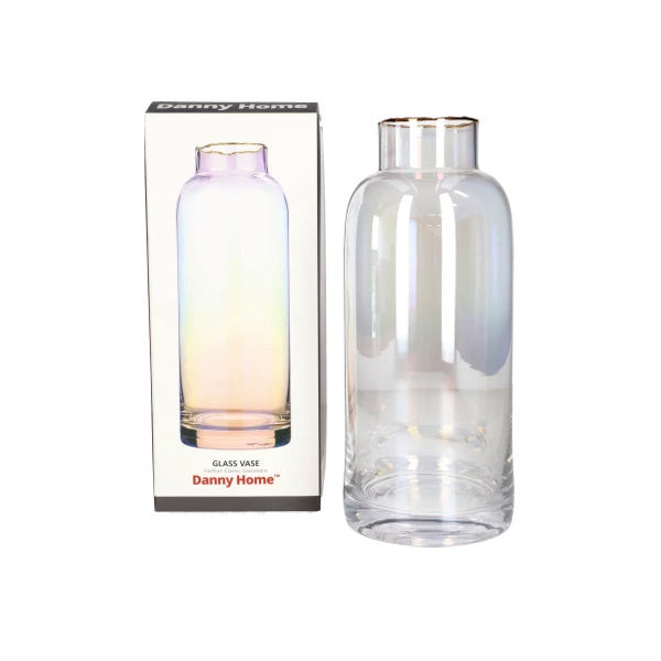 Elegant Glass Decorative Vase – 9.8cm | Stylish Flower Vase