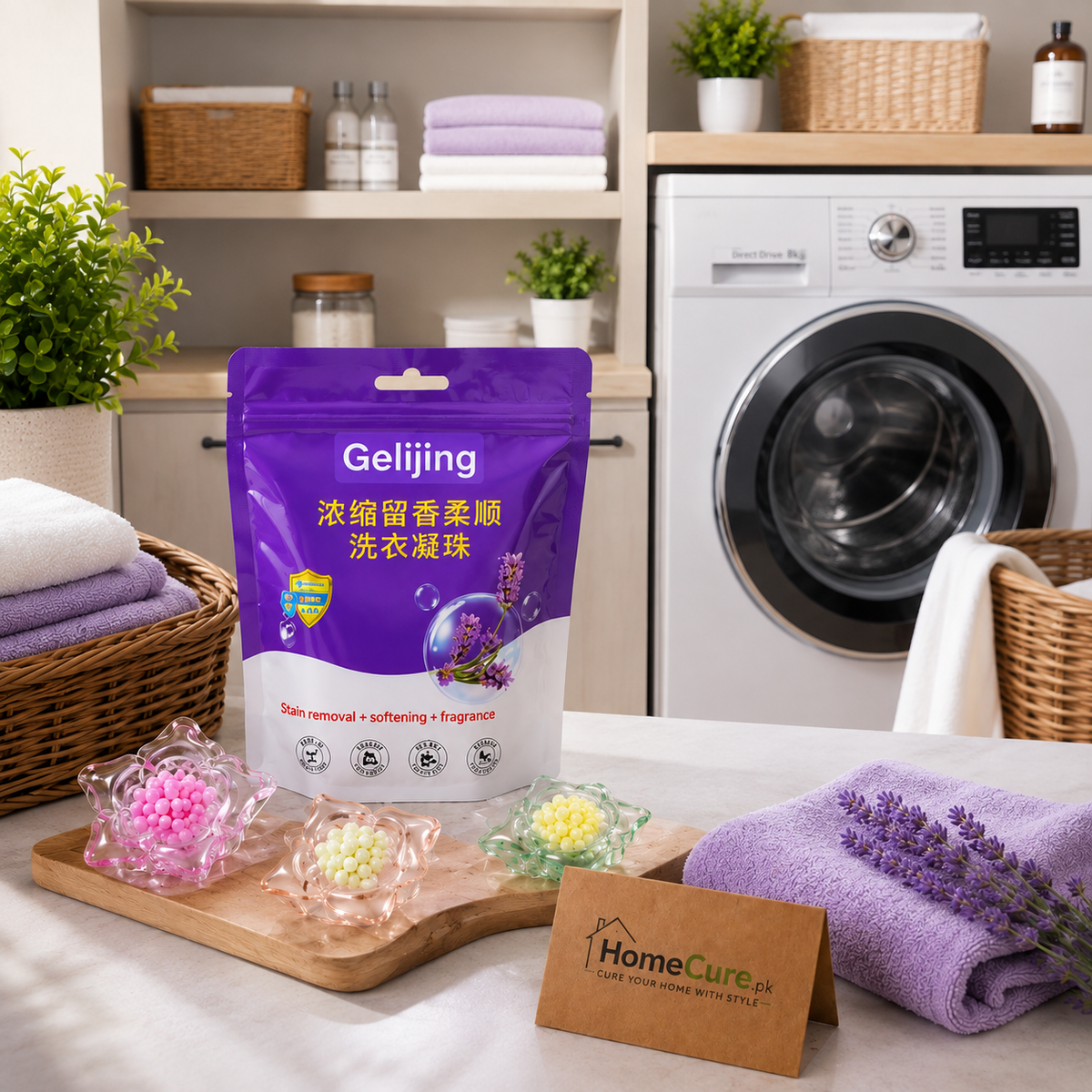 Gelijing Laundry Beads – Concentrated Laundry Fragrance & Softening Beads