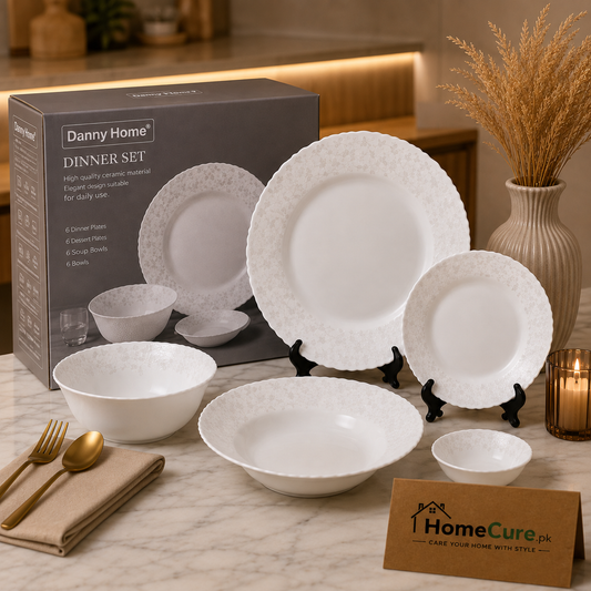 Danny Home 24 Pcs Pearl Vine Dinner Set