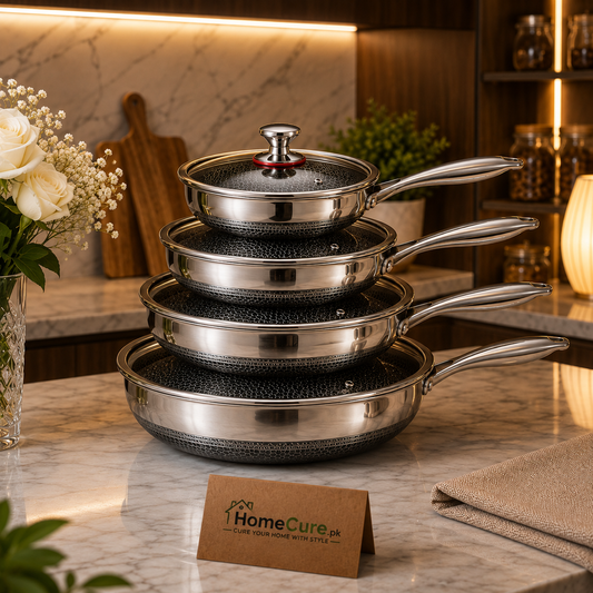 Stainless Steel Honeycomb Non-Stick Frying Pan