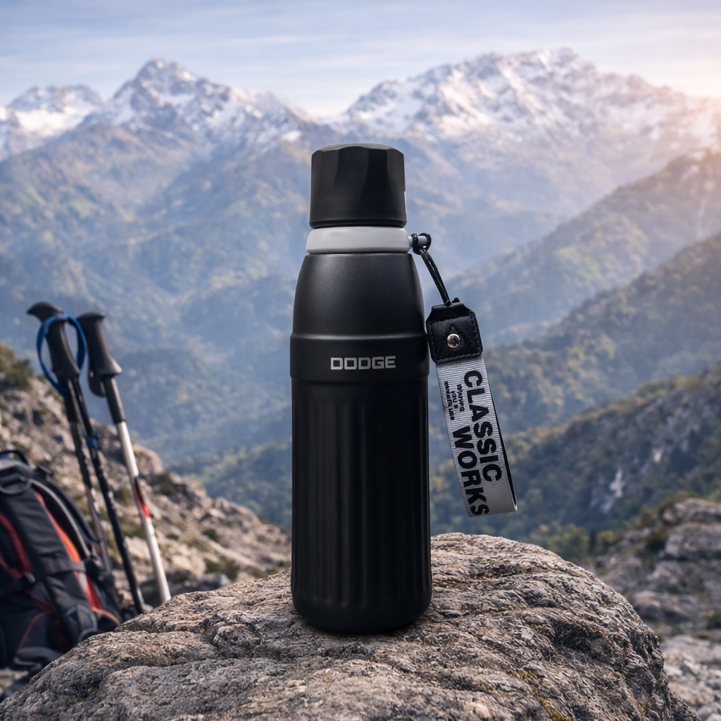 Dodge 600ml Travel Thermos | Black