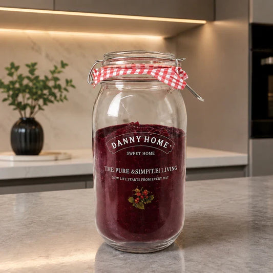 Danny Home Clip Top Glass Storage Jar (9 × 25 cm)