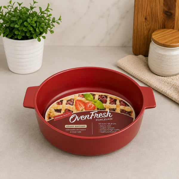 Danny Home 10" Round Porcelain Bakeware