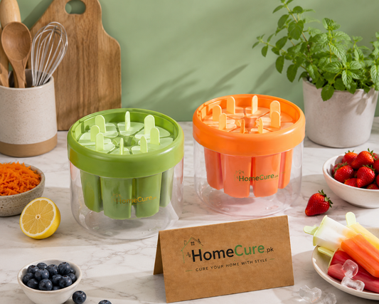 8-Cavity Reusable Popsicle Mold Set with Storage Container | BPA-Free Ice Pop Maker