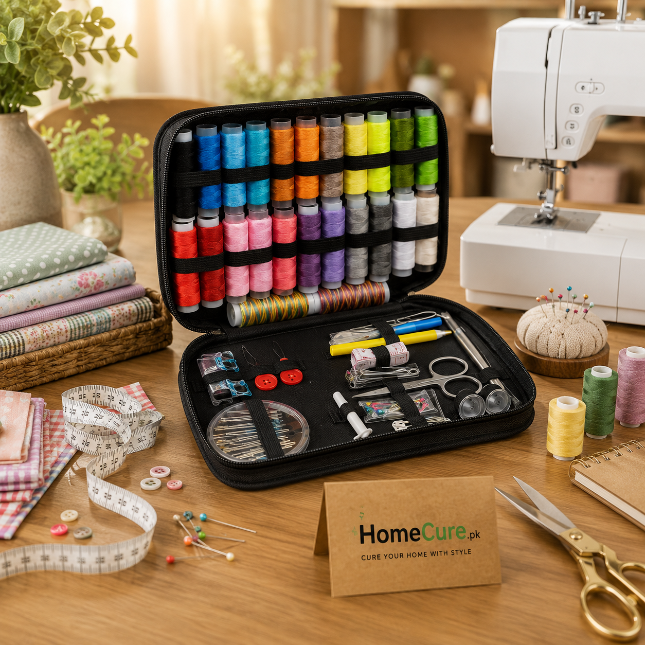 98 Pcs Premium Sewing Kit | Portable Sewing Accessories Set with Storage Case