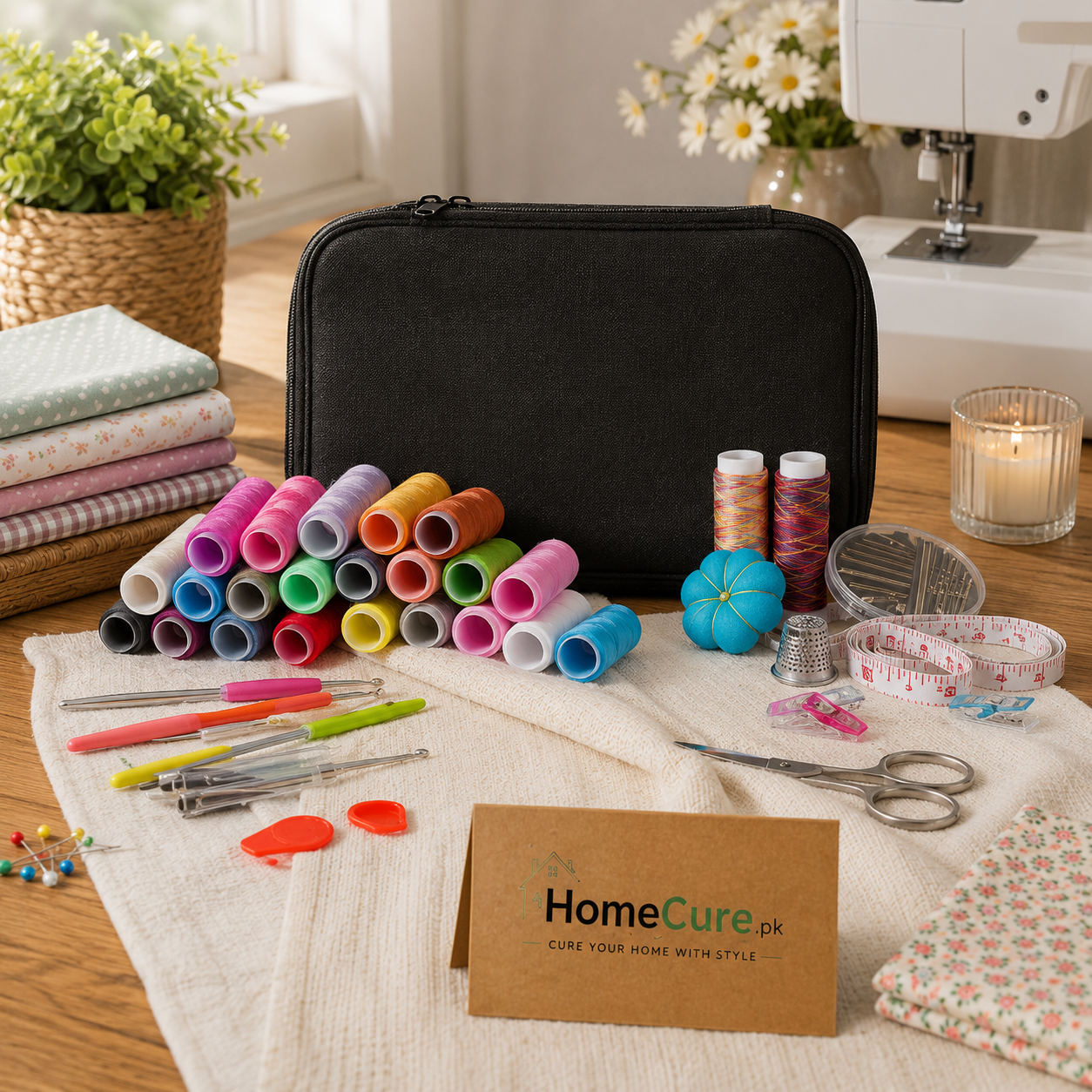 98 Pcs Premium Sewing Kit | Portable Sewing Accessories Set with Storage Case