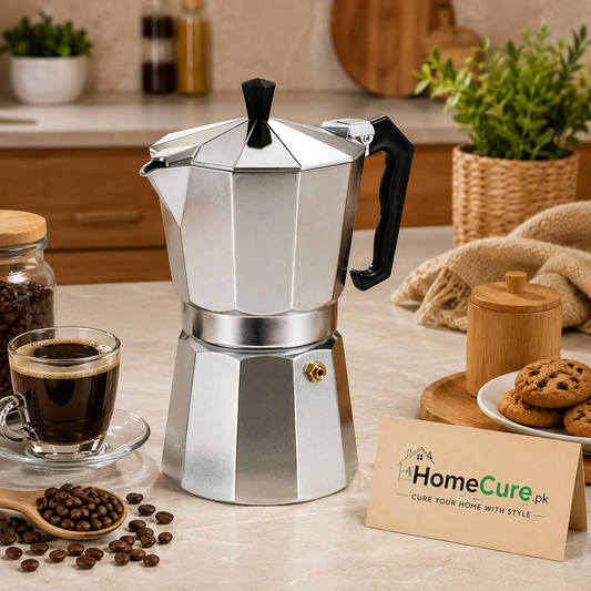 Premium Aluminum Moka Coffee Pot Espresso Maker | Stovetop Coffee Maker