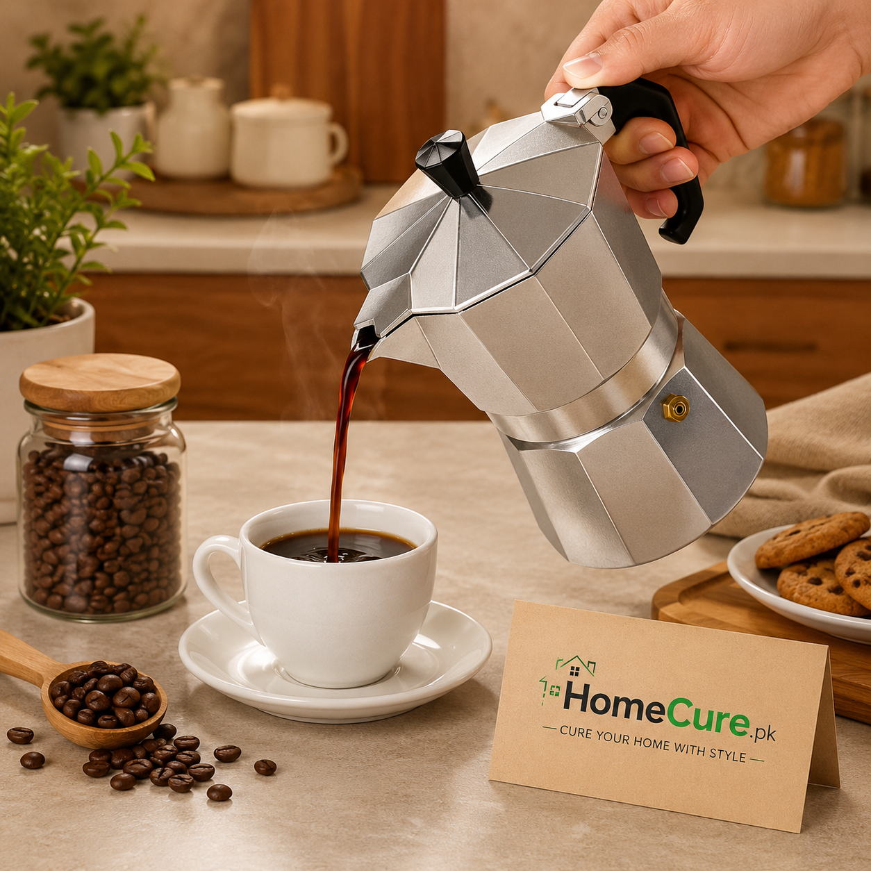 Premium Aluminum Moka Coffee Pot Espresso Maker | Stovetop Coffee Maker