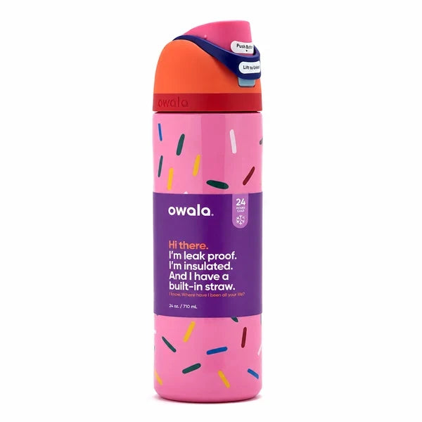 Owala FreeSip 24oz Insulated Bottle – Birthday Bash