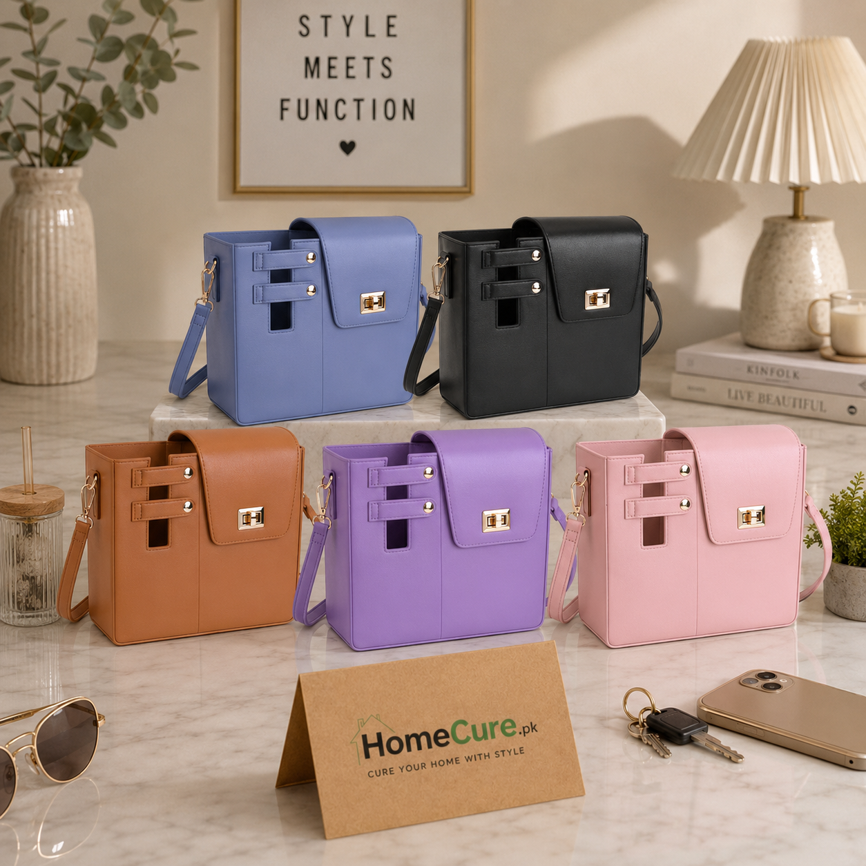 Tumbler Carrier Bag with Shoulder Strap | Insulated Cup Crossbody Bag