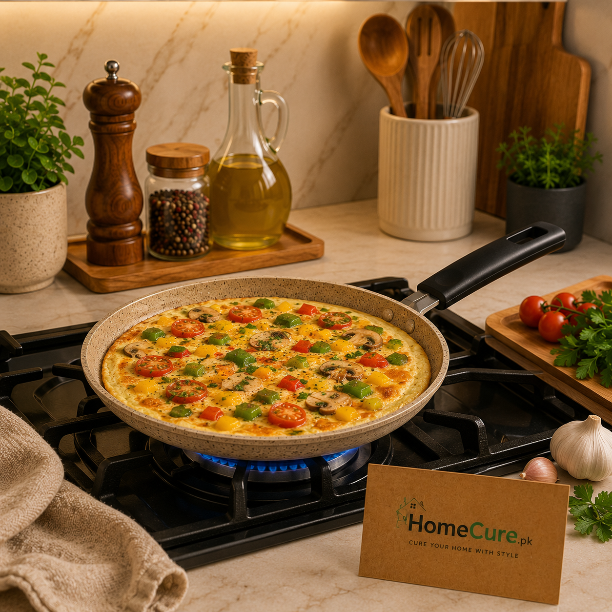 24cm Premium Non-Stick Granite Crepe Pan - Made In Turkey