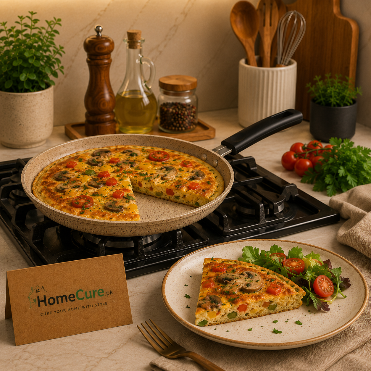 24cm Premium Non-Stick Granite Crepe Pan - Made In Turkey