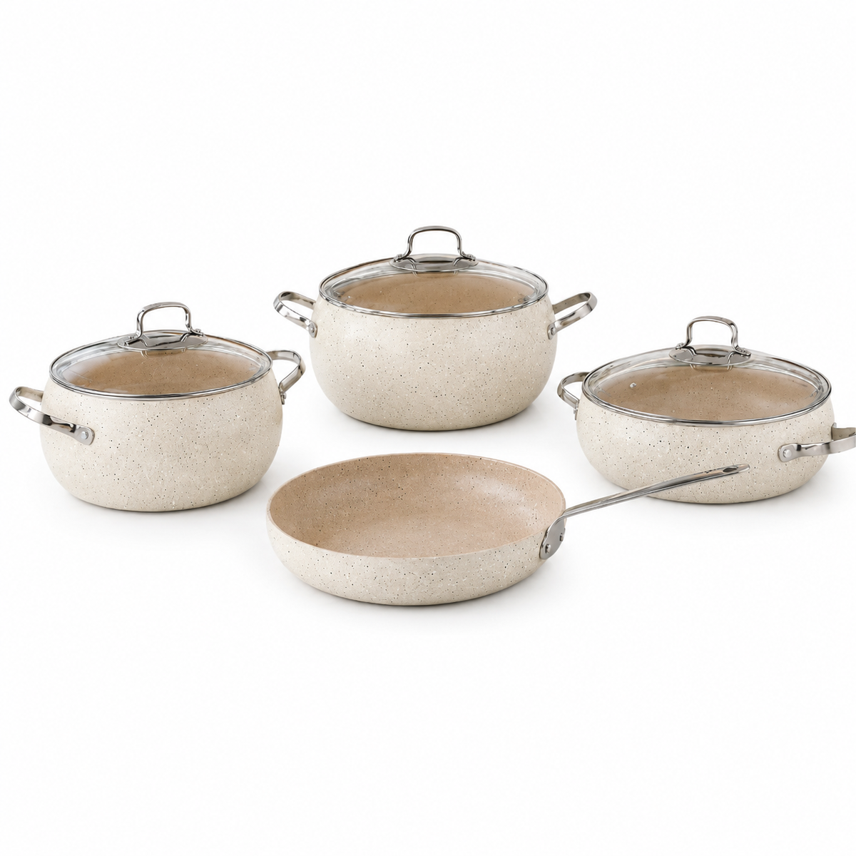 Korkmaz A-2656 Mondea 7 Piece Cookware Set