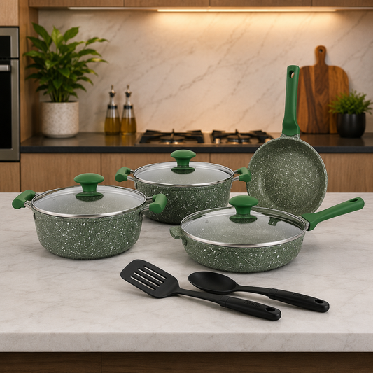 Prestige Essentials 9Pc Set – Green
