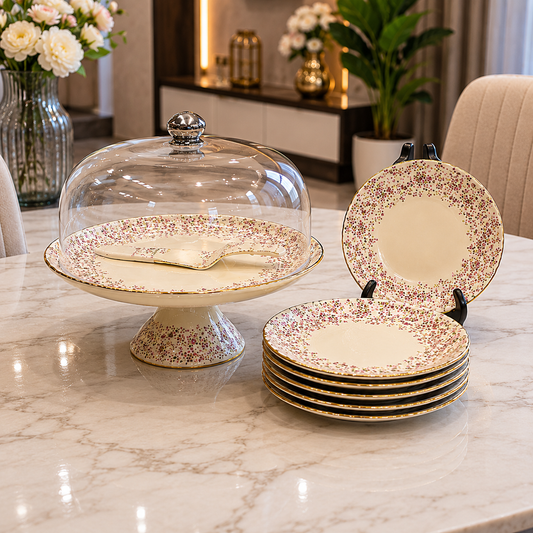 Royal Albert Blossom Elegance 9-Piece Cake Serving Set
